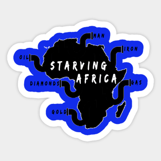 starving africa Sticker